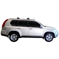 Prorack Silver 2 Bar Heavy Duty Through Bar kit to suit Nissan X-Trail 5dr SUV (2010 - 3/2014)