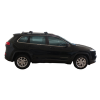 Prorack Black 2 Bar Aero Flush Bar kit to suit Jeep Cherokee 5dr SUV (2014 - 2023)