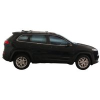 Prorack Silver 2 Bar Aero Rail Bar kit to suit Jeep Cherokee 5dr SUV (2014 - 2023)