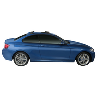 Prorack Black 2 Bar Aero Through Bar kit to suit BMW 2 Series F22 2dr Coupe (2014 - 2017)