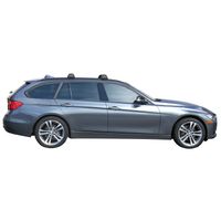 Prorack Black 2 Bar Aero Flush Bar kit to suit BMW 3 Series 5dr Wagon (2012 - 2/2019)