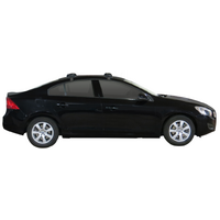 Prorack Black 2 Bar Aero Through Bar kit to suit Volvo S60 4dr Sedan (2010 - 7/2019)