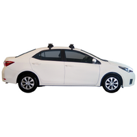 Prorack Silver 2 Bar Heavy Duty Through Bar kit to suit Toyota Corolla 4dr Sedan (2014 - 2019)