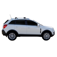 Prorack Silver 2 Bar Aero Flush Bar kit to suit Holden Captiva 5 5dr SUV (2006 - 2020)