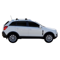 Prorack Black 2 Bar Aero Through Bar kit to suit Holden Captiva 5 5dr SUV (2006 - 2020)