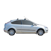 Prorack Black 2 Bar Aero Through Bar kit to suit Ford Focus 3dr Hatch (2008 - 2011)