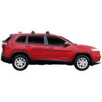 Prorack Black 2 Bar Heavy Duty Through Bar kit to suit Jeep Cherokee Sport 5dr SUV (2014 - 2022)