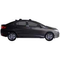 Prorack Silver 2 Bar Aero Flush Bar kit to suit Honda City 4dr Sedan (2014 - 4/2017)