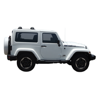Prorack Silver 2 Bar Aero Flush Bar kit to suit Jeep Wrangler JK 3dr SUV (2007 - 4/2019)