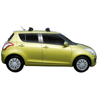 Prorack Silver 2 Bar Heavy Duty Through Bar kit to suit Suzuki Swift 5dr Hatch (2/2011 - 2017)