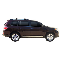 Prorack Black 2 Bar Heavy Duty Through Bar kit to suit Toyota Highlander 5dr SUV (2007 - 2013)