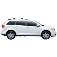 Prorack Silver 2 Bar Aero Through Bar kit to suit Dodge Journey 5dr SUV (2008 - 2017)