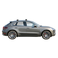 Prorack Silver 2 Bar Aero Through Bar kit to suit Porsche Macan 5dr SUV (2014 - Current)