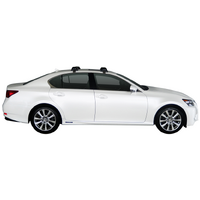 Prorack Black 2 Bar Aero Through Bar kit to suit Lexus GS 4dr Sedan (2012 - 2020)