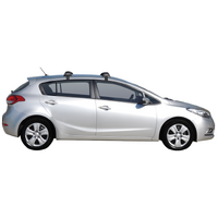 Prorack Silver 2 Bar Aero Flush Bar kit to suit Kia Cerato 5dr Hatch (2013 - 2018)
