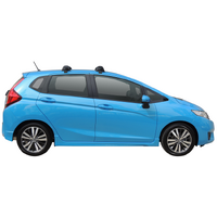 Prorack Silver 2 Bar Aero Flush Bar kit to suit Honda Jazz 5dr Hatch (8/2014 - 2020)