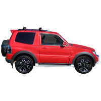 Prorack Black 2 Bar Heavy Duty Through Bar kit to suit Mitsubishi Pajero SWB 3dr SUV (2006 - Current)