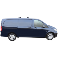 Prorack Silver 2 Bar Aero Flush Bar kit to suit Mercedes-Benz Vito 4dr Van (8/2015 - Current)