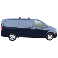 Prorack Silver 2 Bar Aero Through Bar kit to suit Mercedes-Benz Vito 4dr Van (8/2015 - Current)
