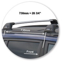 Yakima Black 2 Bar Roof Rack - Great Wall X200 (2 Bar) 5dr SUV 6/11 - On (S24Y &amp; K607)