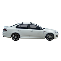 Prorack Black 2 Bar Aero Through Bar kit to suit Ford Falcon FG X 4dr Sedan (12/2014 - 2016)