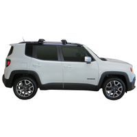 Prorack Black 2 Bar Aero Through Bar kit to suit Jeep Renegade 5dr SUV (2015 - Current)