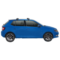 Prorack Silver 2 Bar Aero Flush Bar kit to suit Skoda Fabia 5dr Hatch (2015 - 2020)