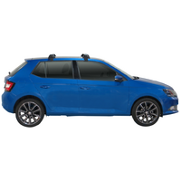 Prorack Black 2 Bar Aero Through Bar kit to suit Skoda Fabia 5dr Hatch (2015 - 2020)