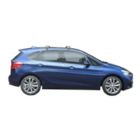 Prorack Silver 2 Bar Aero Flush Bar kit to suit BMW 2 Series Active Tourer 5dr MPV (2014 - 2021)