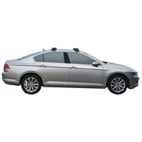 Prorack Black 2 Bar Aero Through Bar kit to suit Volkswagen Passat B8 4dr Sedan (10/2015 - Current)