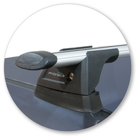 Prorack Black 2 Bar Aero Through Bar kit to suit Hyundai i20 5dr Hatch (2015 - 2018)