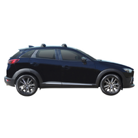 Prorack Silver 2 Bar Aero Through Bar kit to suit Mazda CX-3 5dr SUV (2015 - Current)