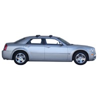 Prorack Silver 2 Bar Aero Through Bar kit to suit Chrysler 300C 4dr Sedan (2011 - Current)