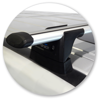 Yakima Black 2 Bar Roof Rack - Nissan Patrol Y62 5dr SUV 1/12 - On (S18YB &amp; K761)