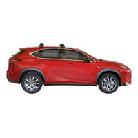 Prorack Black 2 Bar Aero Through Bar kit to suit Lexus NX 5dr SUV (2015 - 2021)