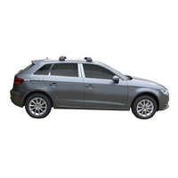 Prorack Silver 2 Bar Aero Flush Bar kit to suit Audi A3/S3/RS3 Sportback 5dr Hatch (2013 - 2020)