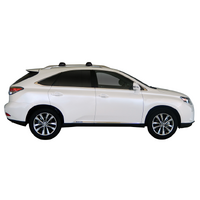 Prorack Silver 2 Bar Aero Through Bar kit to suit Lexus RX 5dr SUV (2009 - 2016)