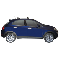 Prorack Silver 2 Bar Aero Flush Bar kit to suit Fiat 500X 5dr SUV (2016 - Current)