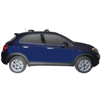 Prorack Silver 2 Bar Aero Through Bar kit to suit Fiat 500X 5dr SUV (2016 - Current)