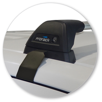 Yakima Black 2 Bar Roof Rack - Nissan Navara NP300 (D23) Dual Cab 4dr Ute 6/15 - On (S7YB &amp; K932)