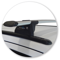 Yakima Black 2 Bar Roof Rack - Nissan Navara NP300 (D23) Dual Cab 4dr Ute 6/15 - On (S17Y &amp; Q21)