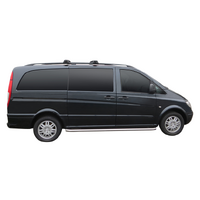 Prorack Silver 2 Bar Aero Through Bar kit to suit Mercedes-Benz Viano 4dr Van (2014 - Current)