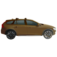 Prorack Black 2 Bar Aero Flush Bar kit to suit Volvo V60 CC 5dr Wagon (2015 - 2018)
