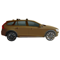 Prorack Silver 2 Bar Aero Through Bar kit to suit Volvo V60 CC 5dr Wagon (2015 - 2018)