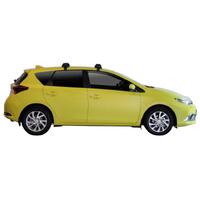 Prorack Silver 2 Bar Aero Through Bar kit to suit Toyota Corolla 5dr Hatch (2013 - 7/2018)
