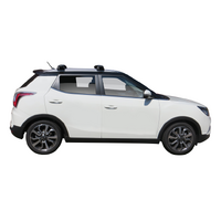 Prorack Black 2 Bar Aero Through Bar kit to suit SsangYong Tivoli 5dr SUV (2015 - Current)