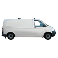 Prorack Silver 2 Bar Aero Through Bar kit to suit Volkswagen Transporter T6 4dr Van (12/2015 - Current)