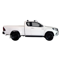 Prorack Silver 2 Bar Aero Flush Bar kit to suit Toyota HiLux Extra Cab 4dr Ute (10/2015 - Current)