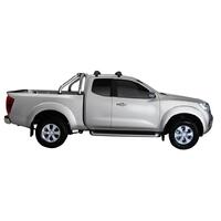 Prorack Silver 2 Bar Aero Flush Bar kit to suit Nissan Navara NP300 (D23) King Cab 4dr Ute (2015 - Current)