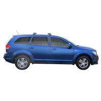 Prorack Silver 2 Bar Aero Flush Bar kit to suit Dodge Journey 5dr SUV (2008 - 2017)